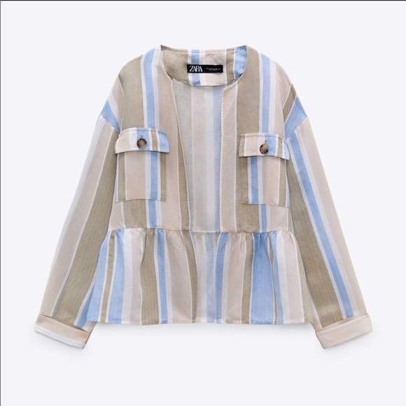 ⬛️ Zara linen jacket - Picture 2 of 3